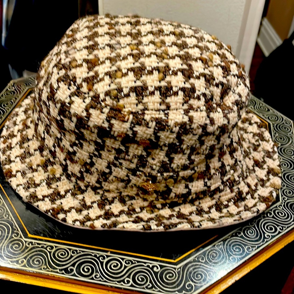 Sandro plaid reversible bucket hat